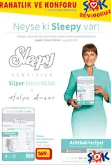 SLEEPY ANTİBAKTERİYEL HASTA BEZİ 8'Lİ fiyat ve kampanya bilgisi